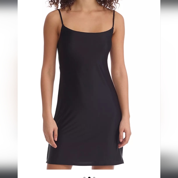 Commando black luxe satin mini Cami slip sz.L NWT - Picture 1 of 8